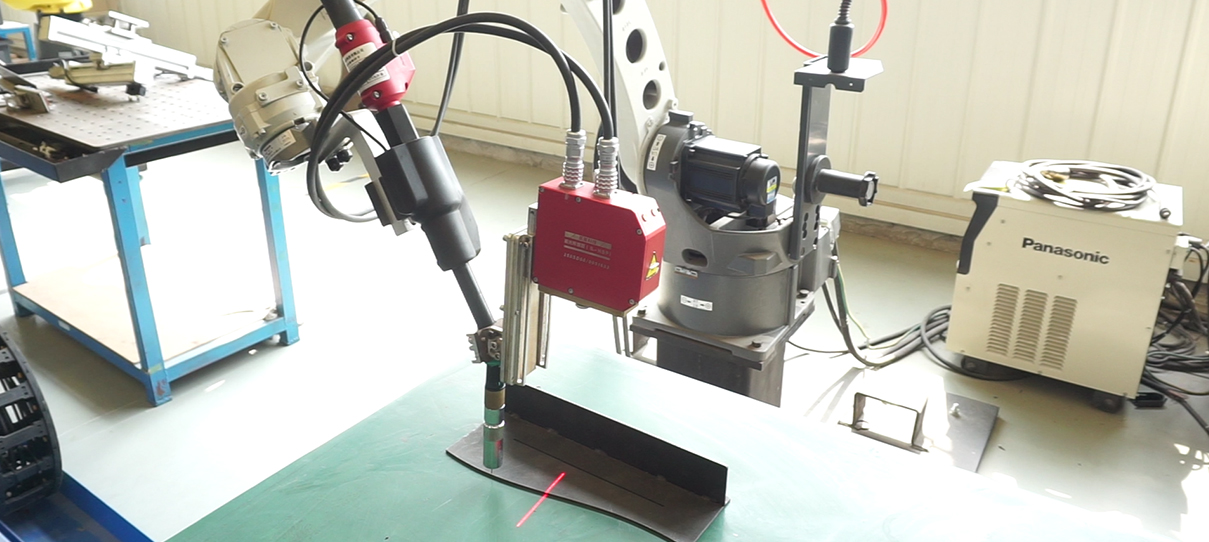 松下機器人曲線焊縫跟蹤測試